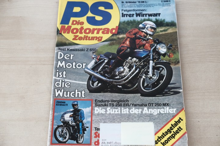 Deckblatt PS Sport Motorrad (10/1979)